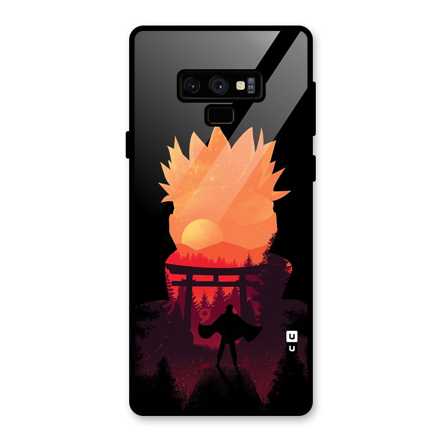 Naruto Anime Sunset Art Glass Back Case for Galaxy Note 9