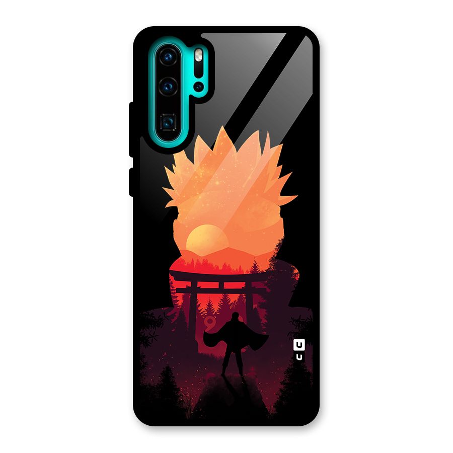 Naruto Anime Sunset Art Glass Back Case for Huawei P30 Pro