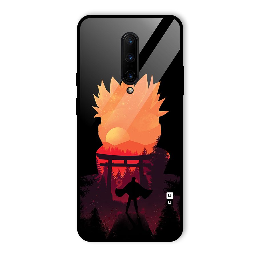 Naruto Anime Sunset Art Glass Back Case for OnePlus 7 Pro