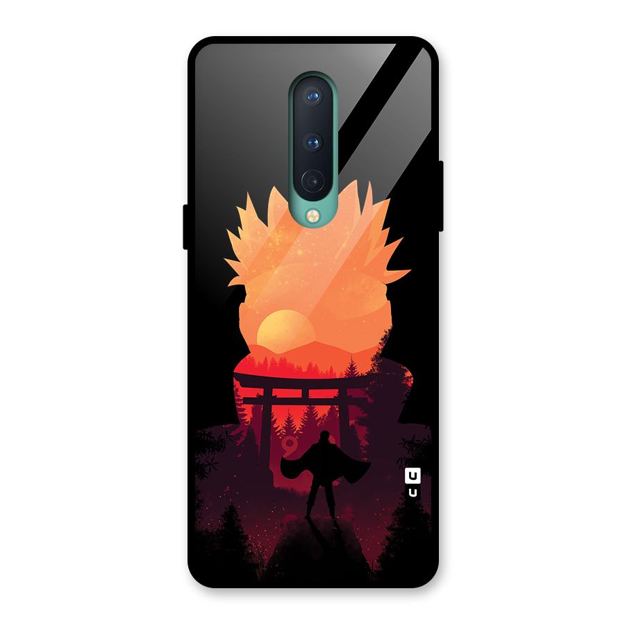Naruto Anime Sunset Art Glass Back Case for OnePlus 8