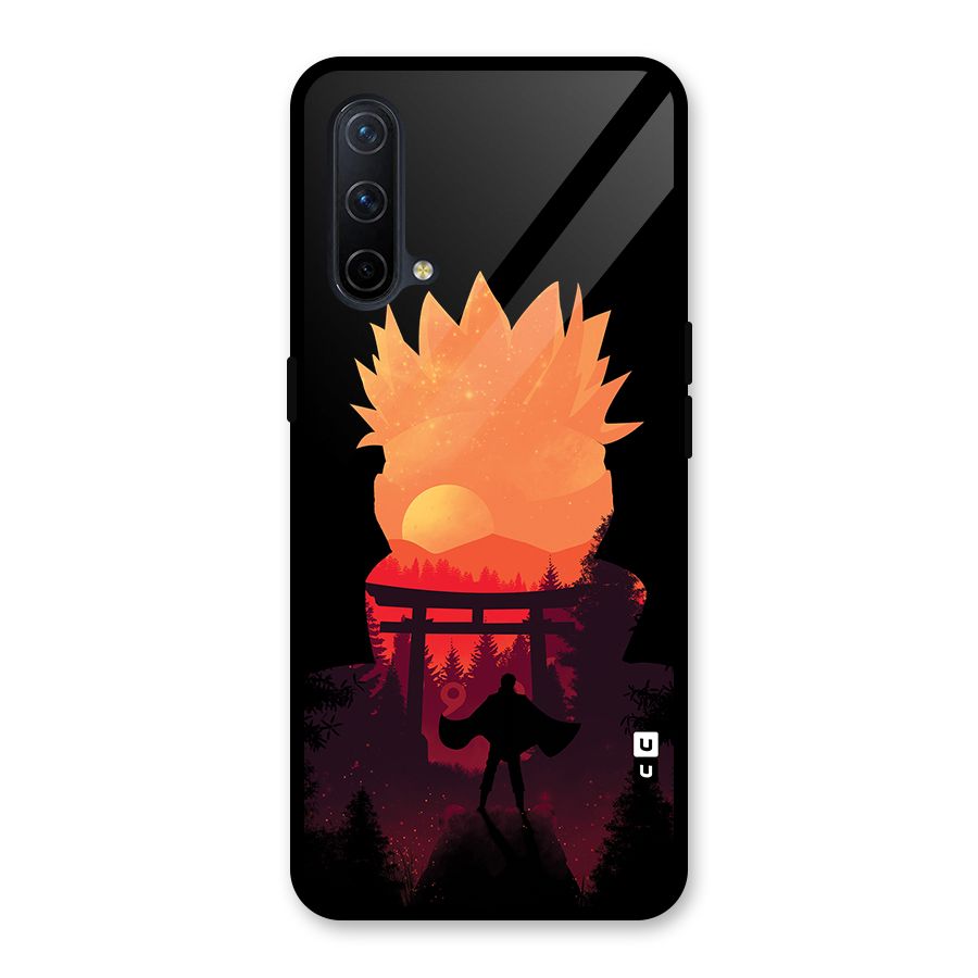 Naruto Anime Sunset Art Glass Back Case for OnePlus Nord CE 5G
