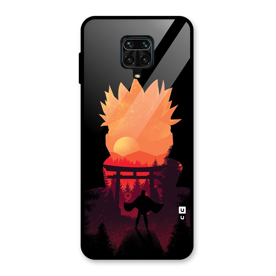 Naruto Anime Sunset Art Glass Back Case for Poco M2 Pro