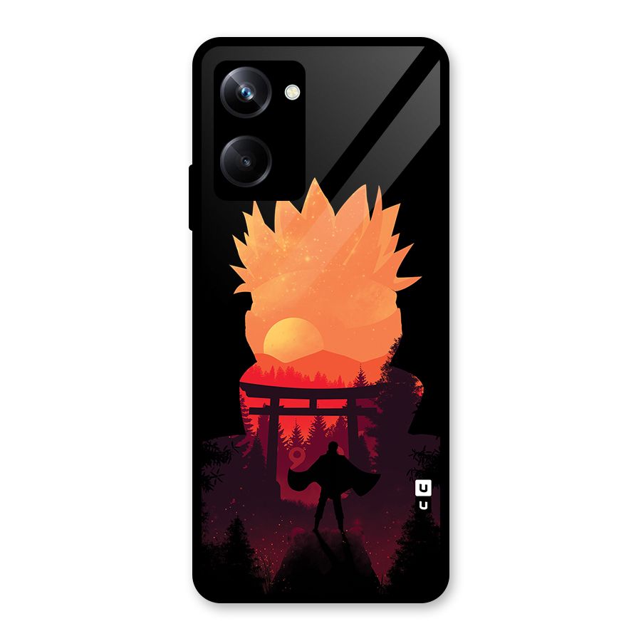 Naruto Anime Sunset Art Glass Back Case for Realme 10 Pro