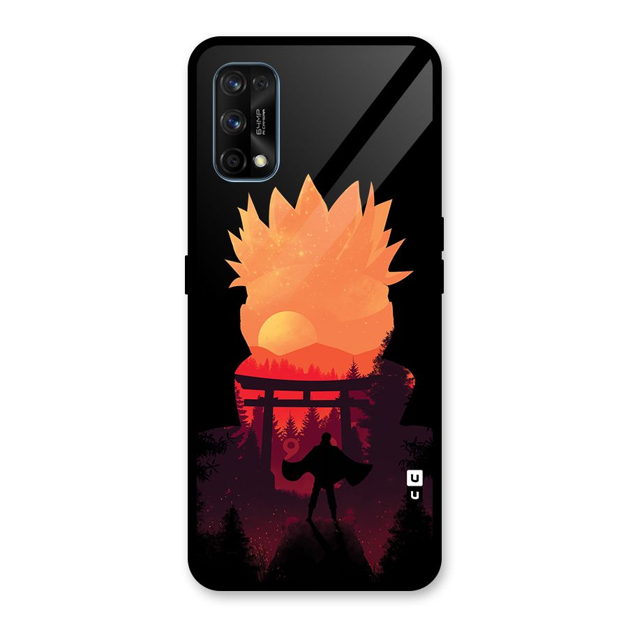 Naruto Anime Sunset Art Glass Back Case for Realme 7 Pro