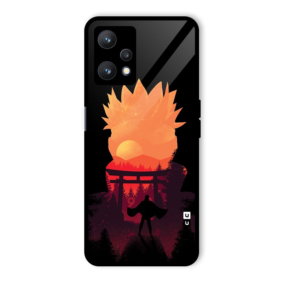 Naruto Anime Sunset Art Glass Back Case for Realme 9 Pro 5G