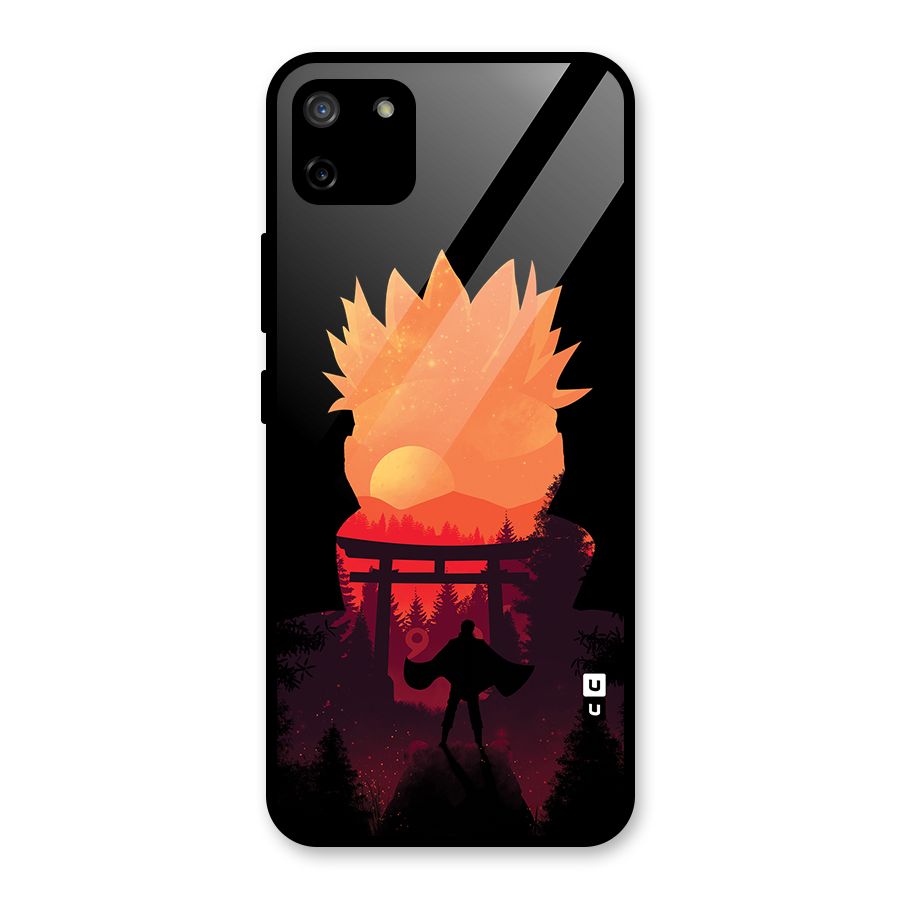 Naruto Anime Sunset Art Glass Back Case for Realme C11