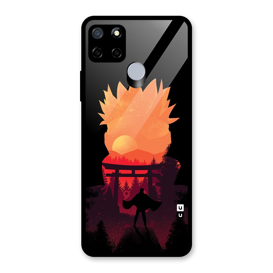 Naruto Anime Sunset Art Glass Back Case for Realme Narzo 20