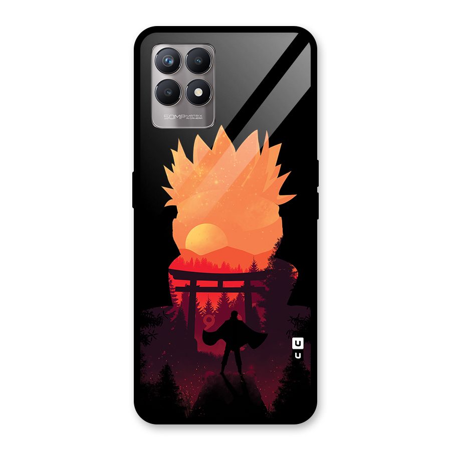 Naruto Anime Sunset Art Glass Back Case for Realme Narzo 50