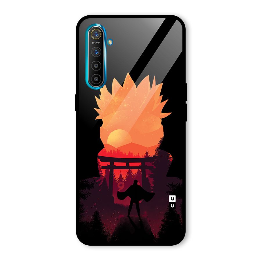 Naruto Anime Sunset Art Glass Back Case for Realme X2