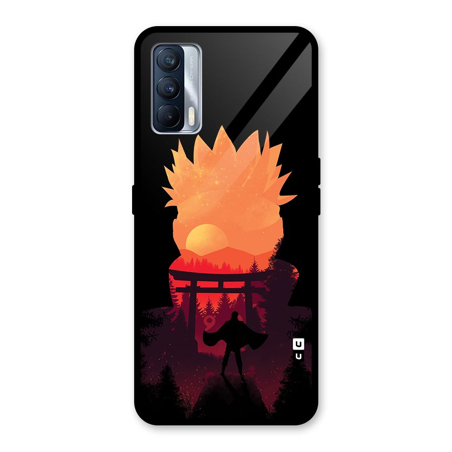 Naruto Anime Sunset Art Glass Back Case for Realme X7
