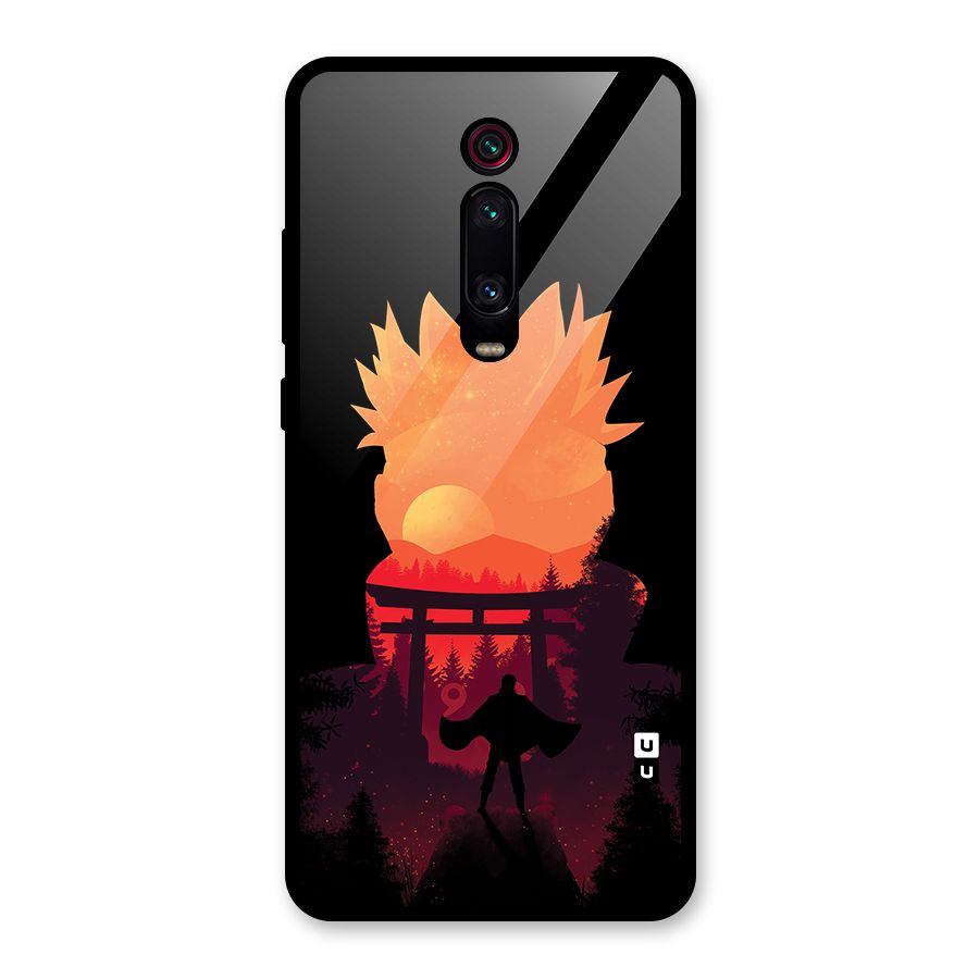 Naruto Anime Sunset Art Glass Back Case for Redmi K20