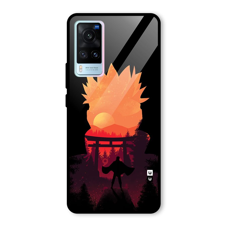 Naruto Anime Sunset Art Glass Back Case for Vivo X60