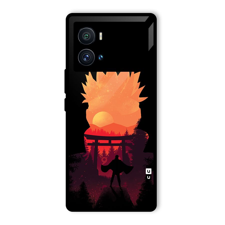 Naruto Anime Sunset Art Glass Back Case for Vivo iQOO 9 Pro