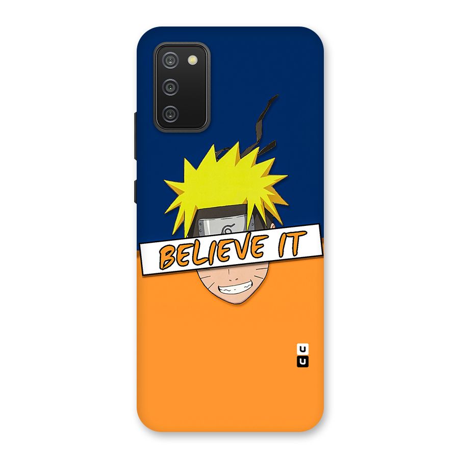 Naruto Believe It Back Case for Galaxy M02s