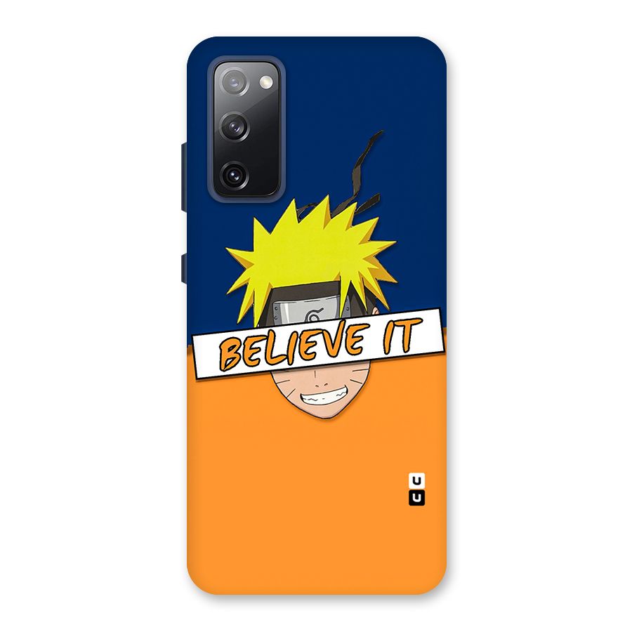Naruto Believe It Back Case for Galaxy S20 FE