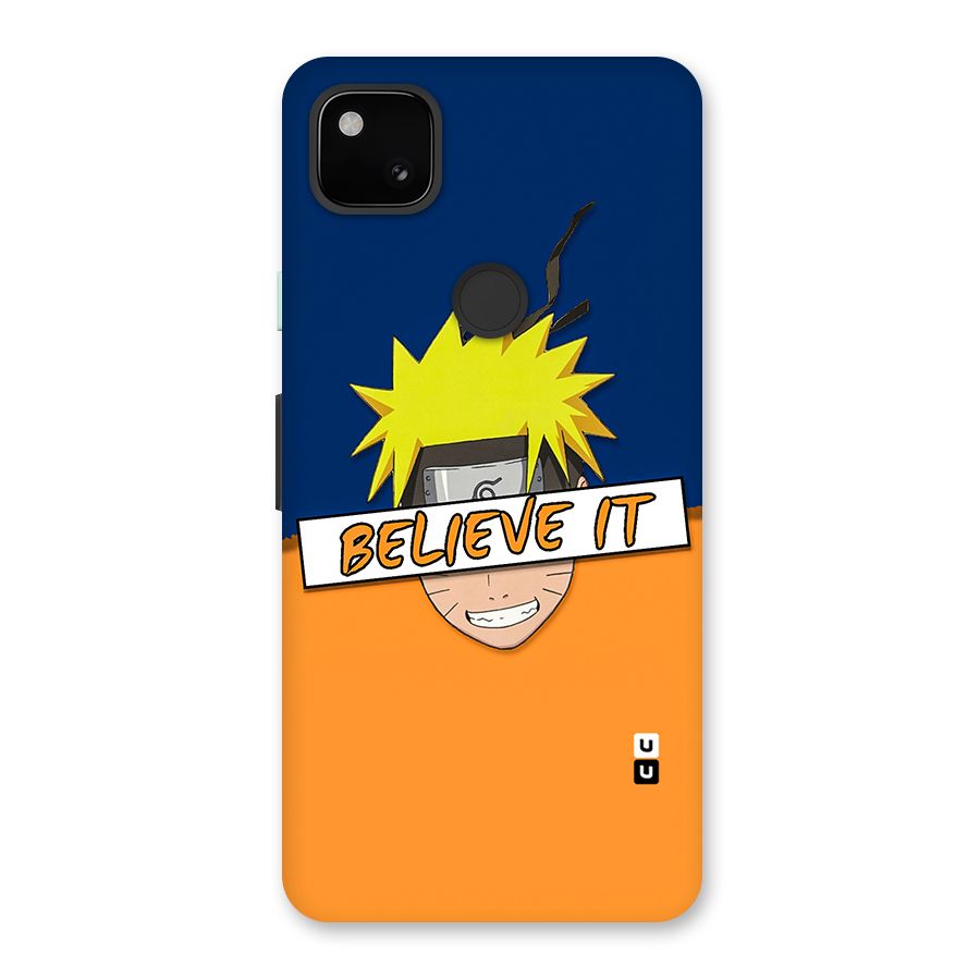 Naruto Believe It Back Case for Google Pixel 4a