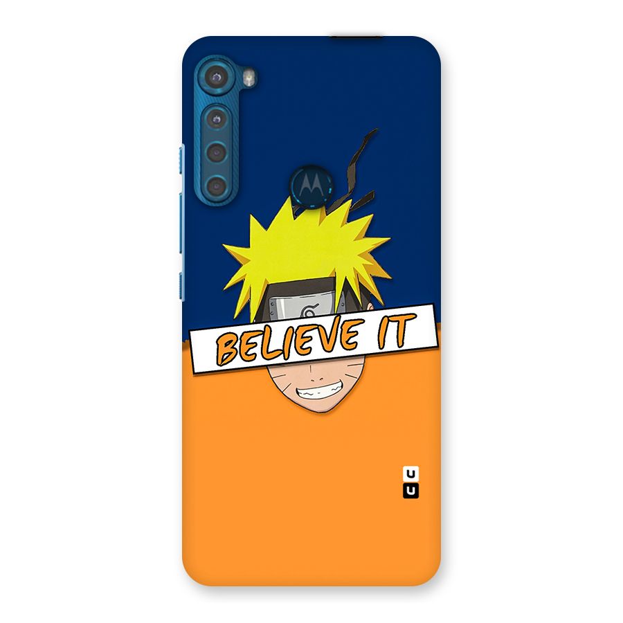 Naruto Believe It Back Case for Motorola One Fusion Plus