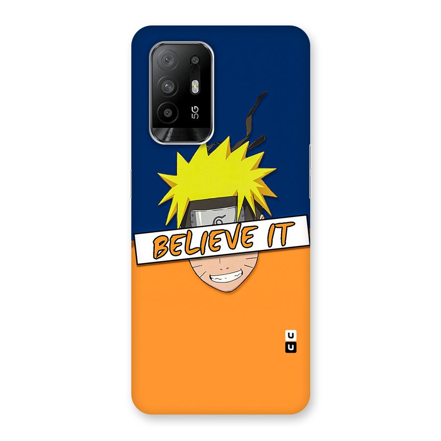 Naruto Believe It Back Case for Oppo F19 Pro Plus 5G