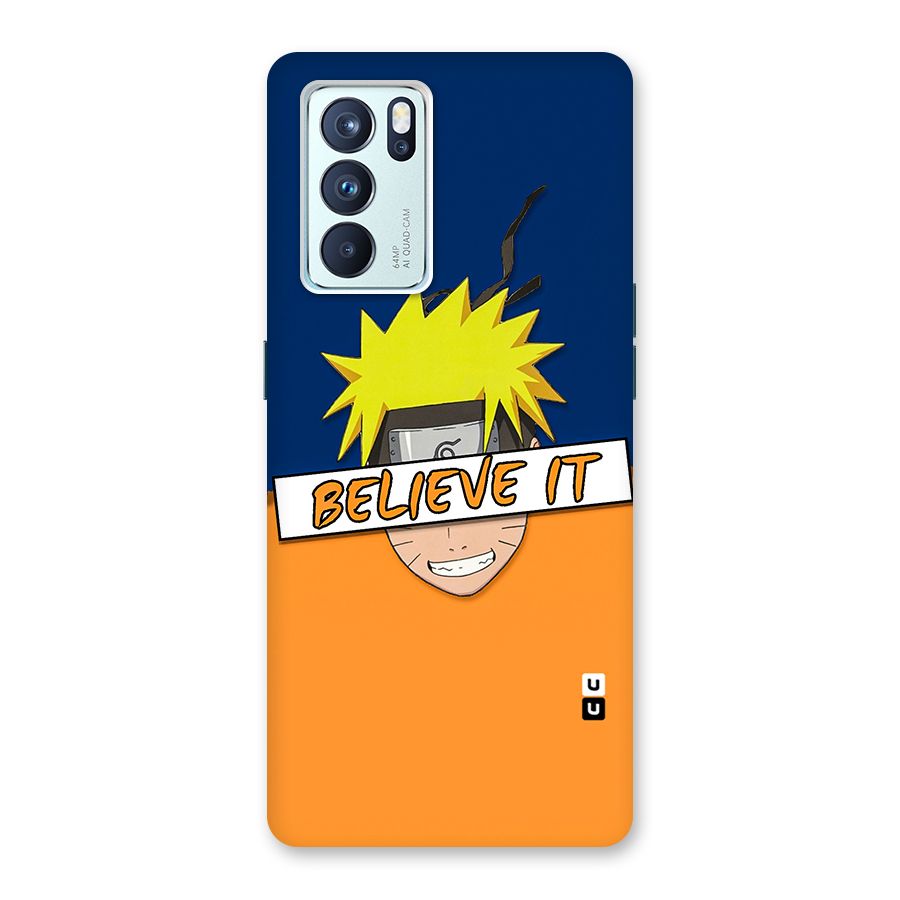 Naruto Believe It Back Case for Oppo Reno6 Pro 5G