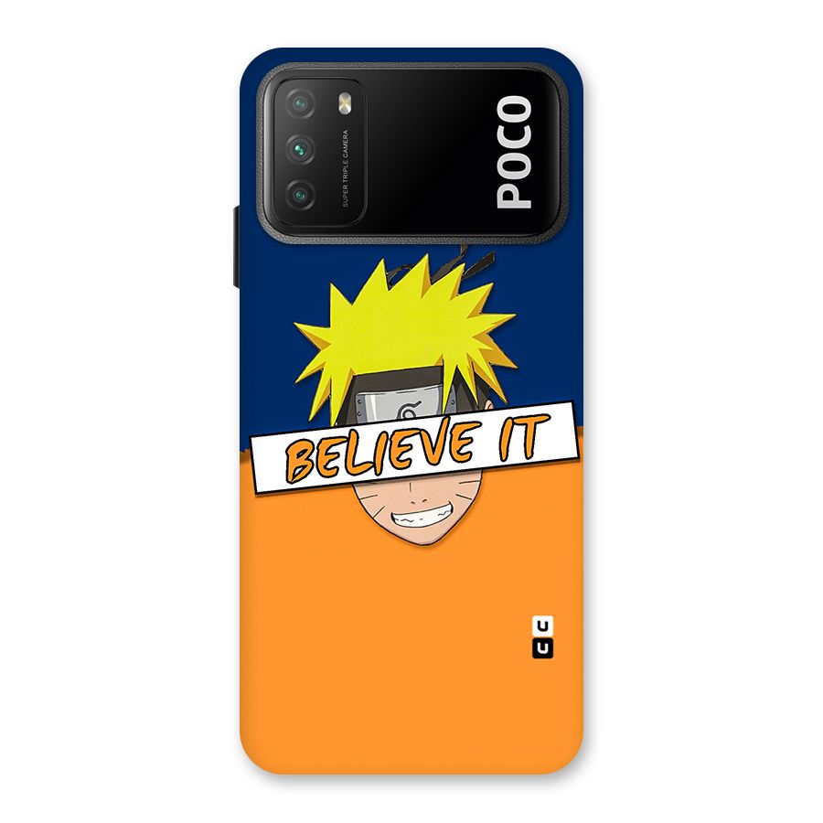 Naruto Believe It Back Case for Poco M3