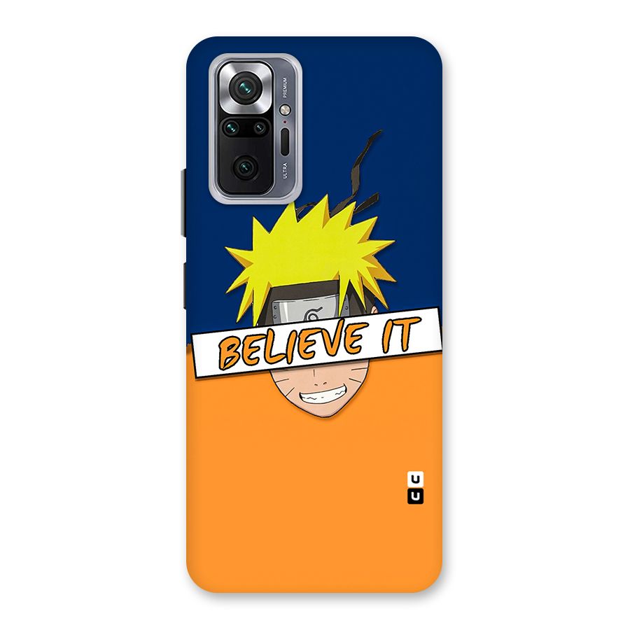 Naruto Believe It Back Case for Redmi Note 10 Pro Max