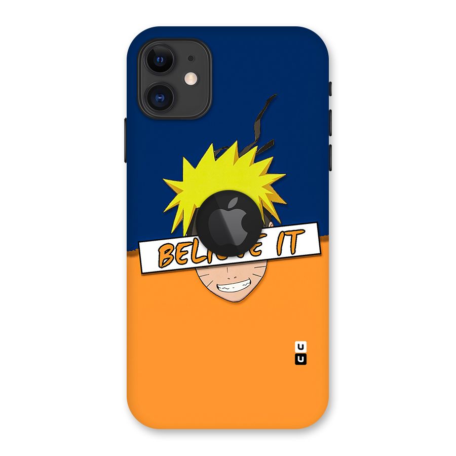 Naruto Believe It Back Case for iPhone 11 Logo Cut