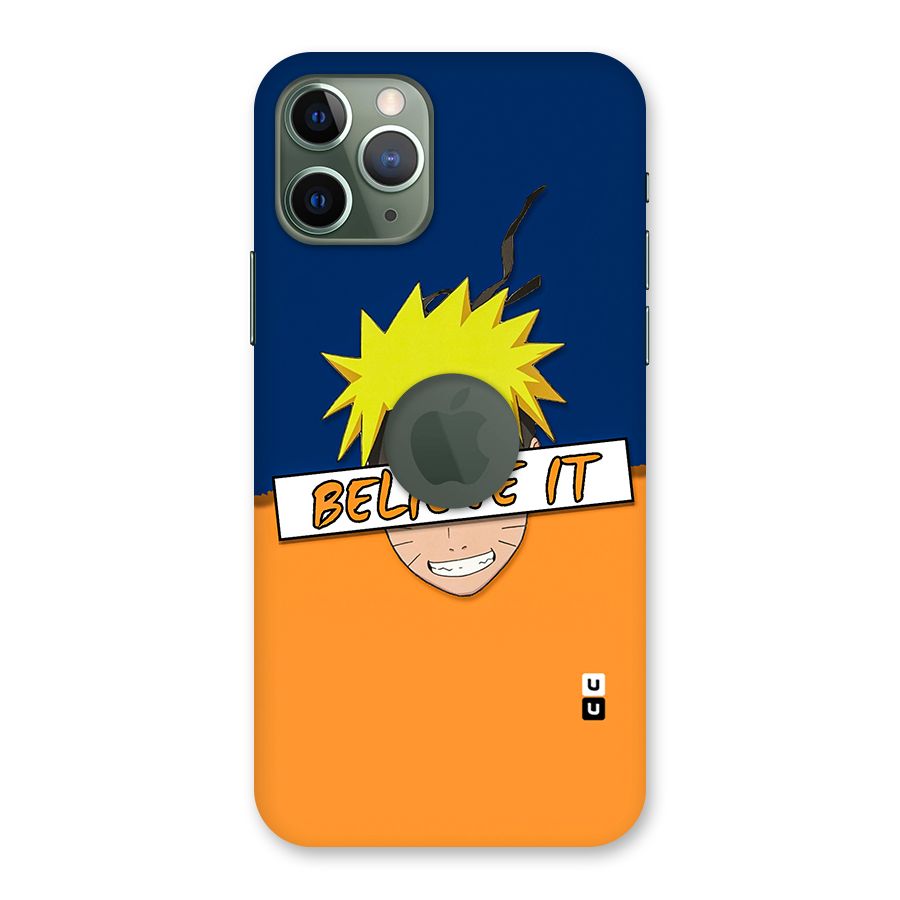 Naruto Believe It Back Case for iPhone 11 Pro Logo  Cut
