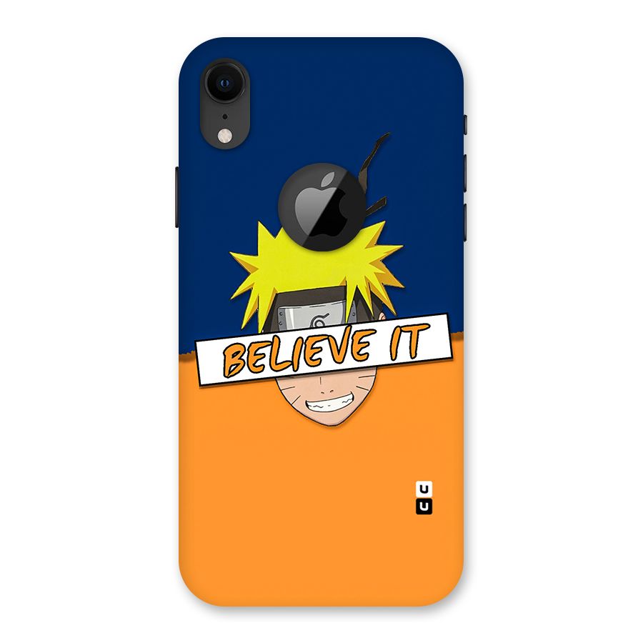 Naruto Believe It Back Case for iPhone XR Logo Cut