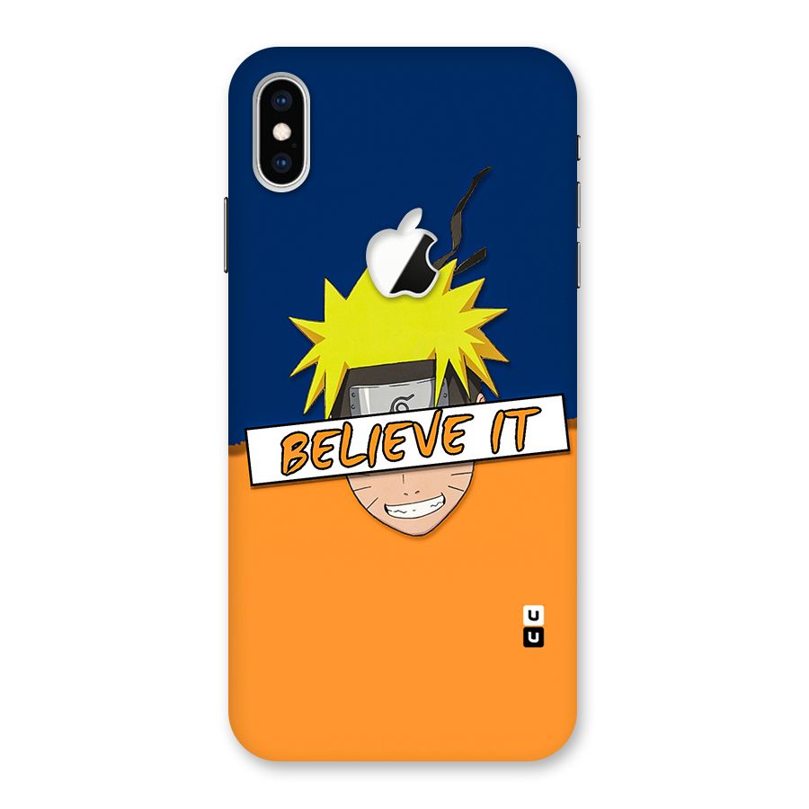 Naruto Believe It Back Case for iPhone XS Max Apple Cut