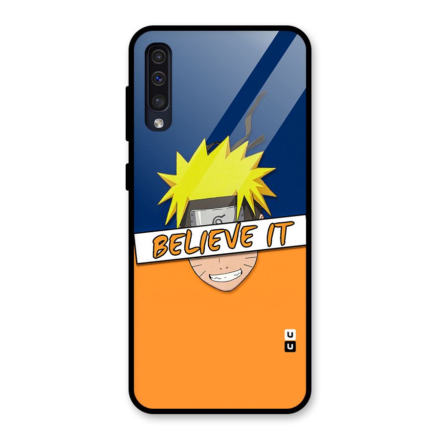 Naruto Believe It Glass Back Case for Galaxy A30s