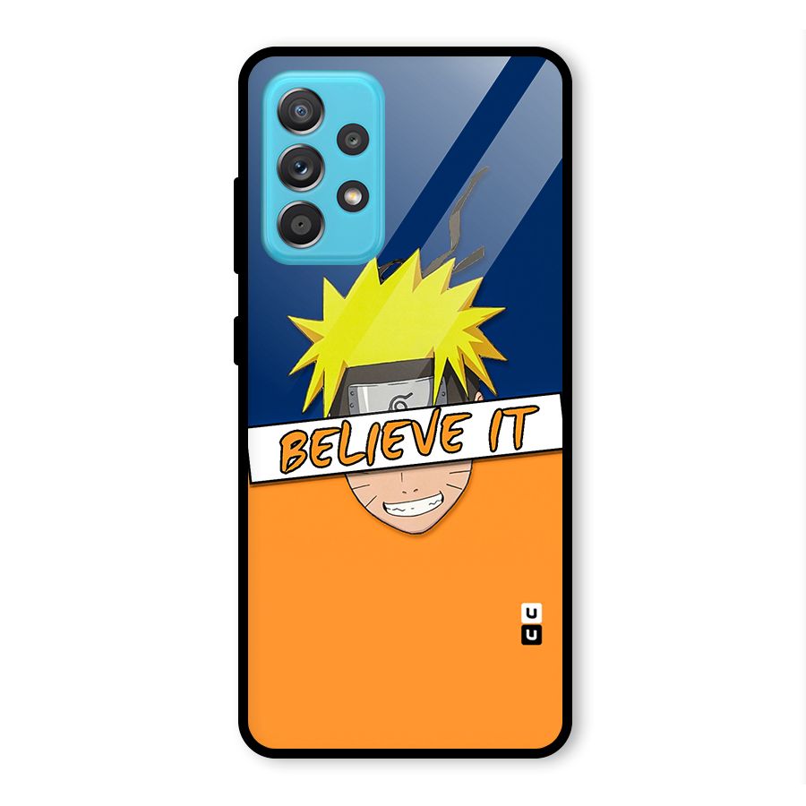 Naruto Believe It Glass Back Case for Galaxy A52s 5G