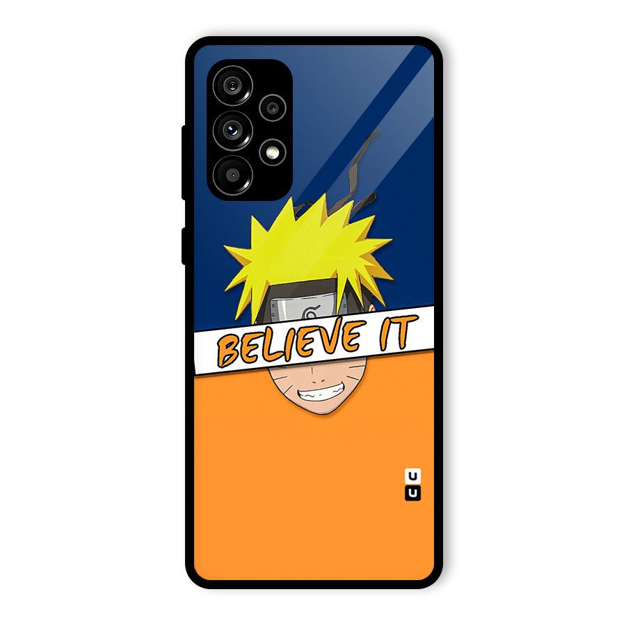 Naruto Believe It Glass Back Case for Galaxy A73 5G