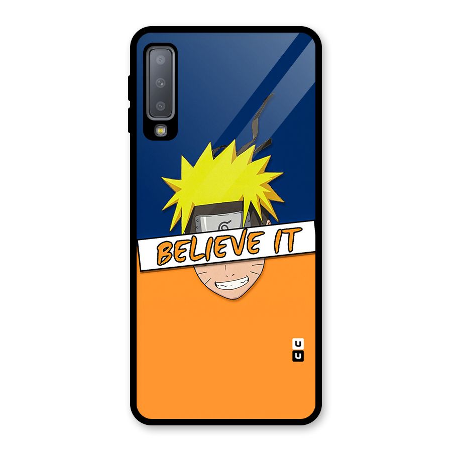 Naruto Believe It Glass Back Case for Galaxy A7 (2018)