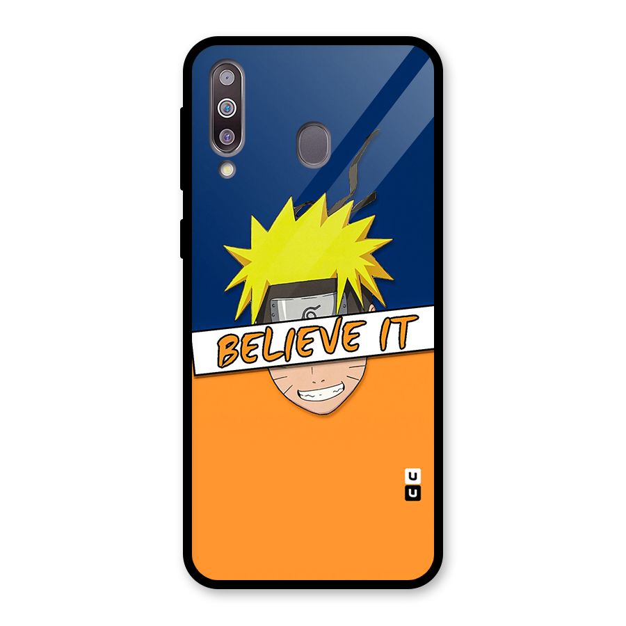 Naruto Believe It Glass Back Case for Galaxy M30