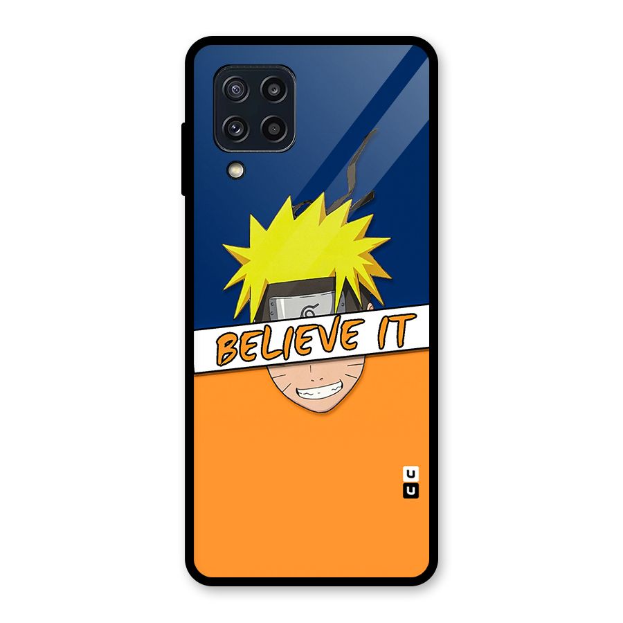Naruto Believe It Glass Back Case for Galaxy M32