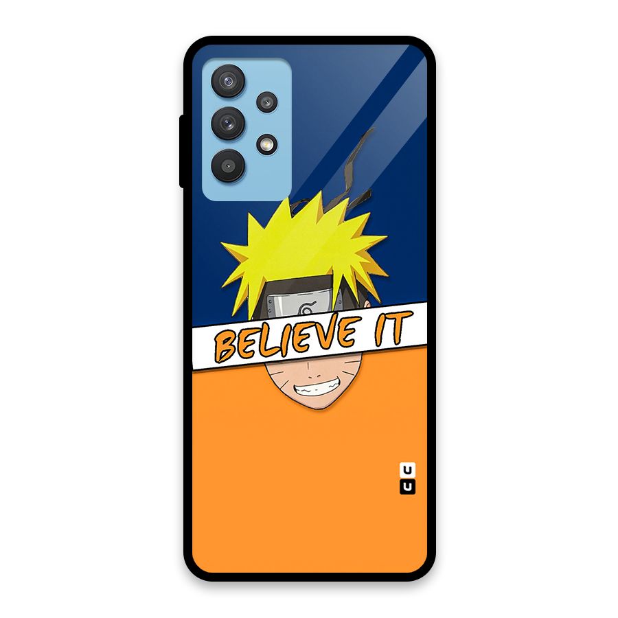 Naruto Believe It Glass Back Case for Galaxy M32 5G