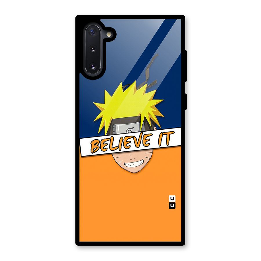 Naruto Believe It Glass Back Case for Galaxy Note 10