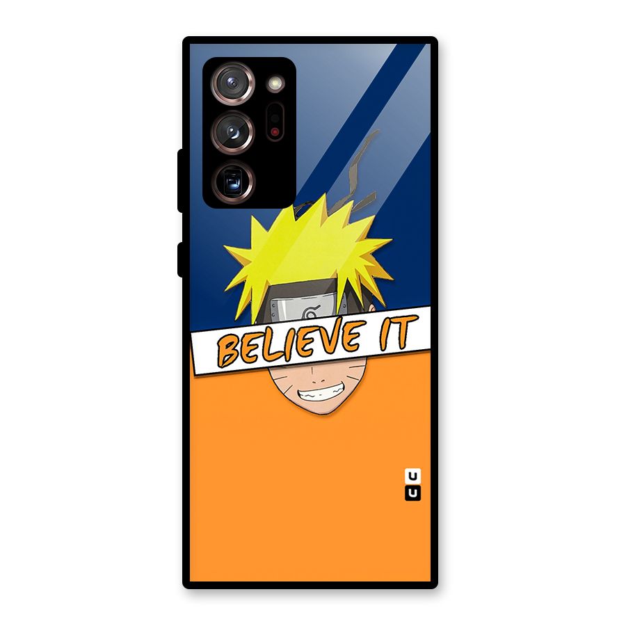 Naruto Believe It Glass Back Case for Galaxy Note 20 Ultra