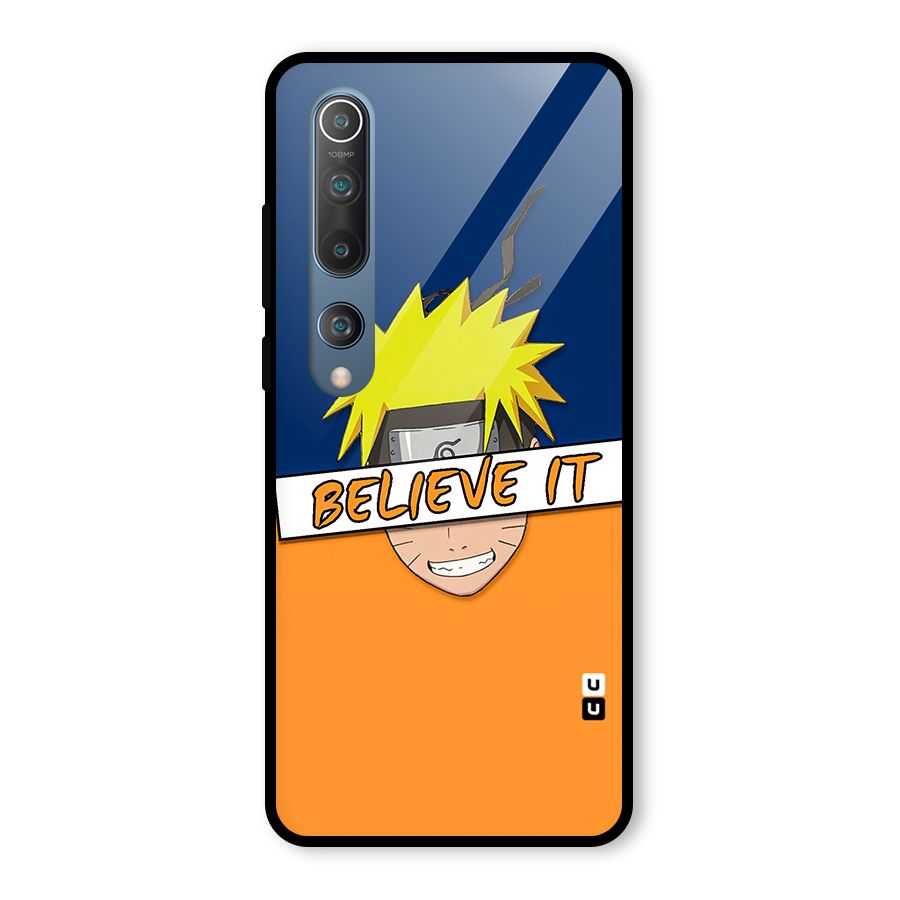 Naruto Believe It Glass Back Case for Mi 10