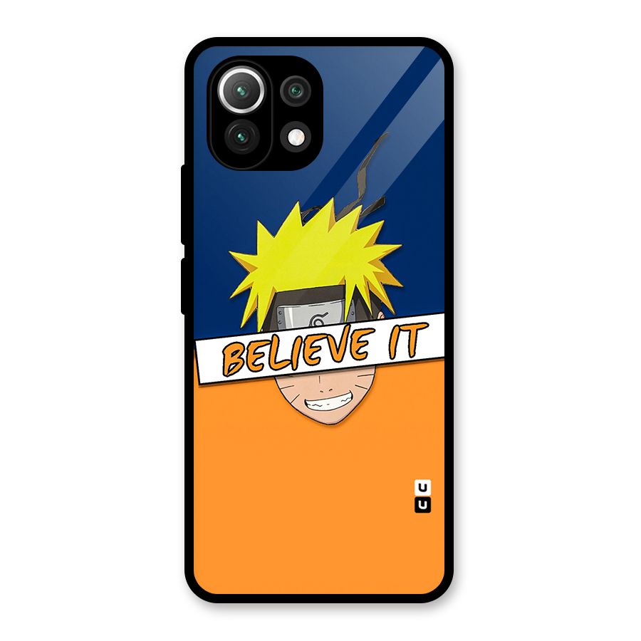 Naruto Believe It Glass Back Case for Mi 11 Lite NE 5G