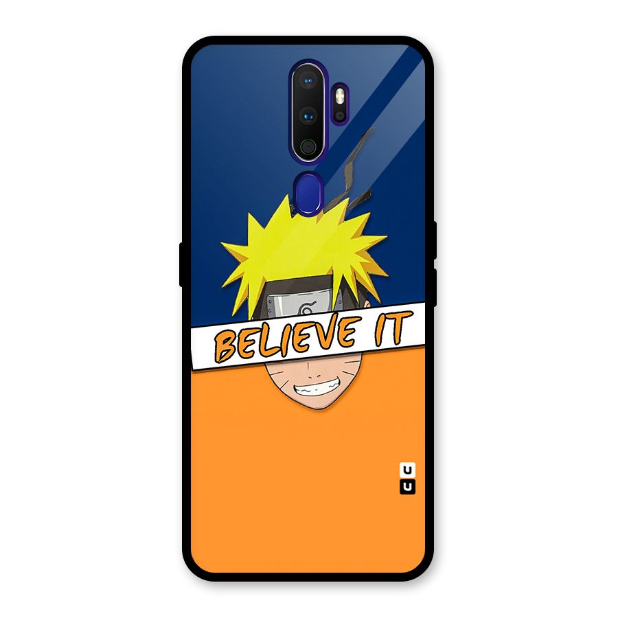 Naruto Believe It Glass Back Case for Oppo A9 (2020)