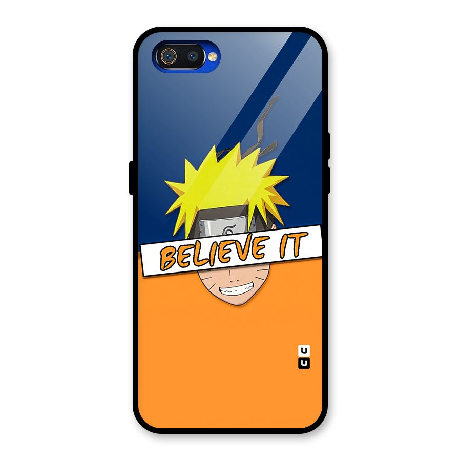 Naruto Believe It Glass Back Case for Realme C2