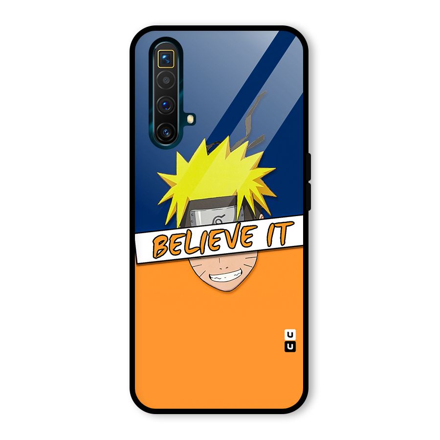 Naruto Believe It Glass Back Case for Realme X3 SuperZoom
