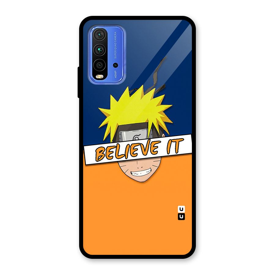 Naruto Believe It Glass Back Case for Redmi 9 Power