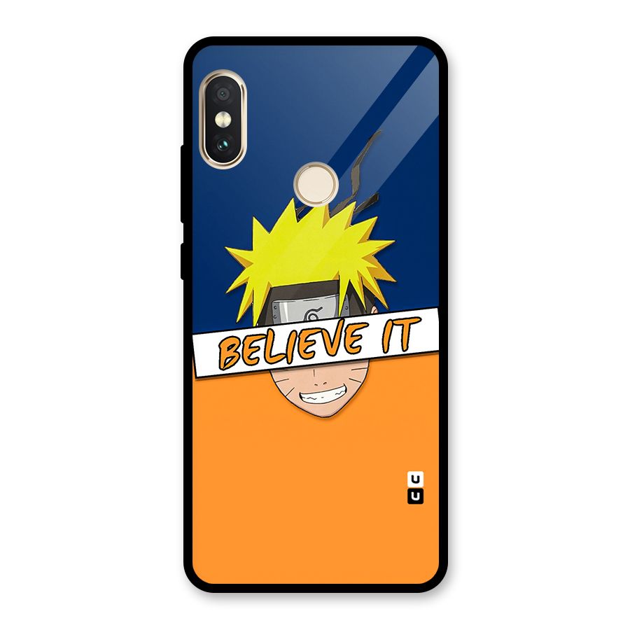 Naruto Believe It Glass Back Case for Redmi Note 5 Pro