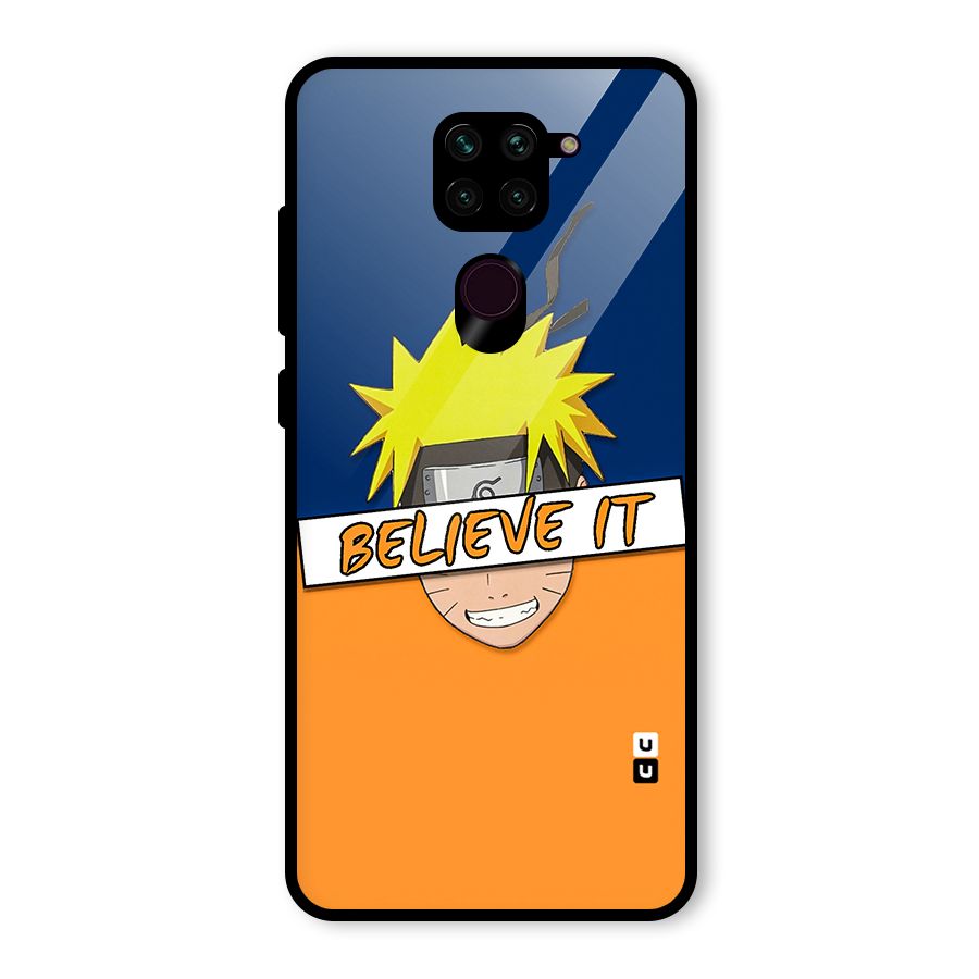 Naruto Believe It Glass Back Case for Redmi Note 9