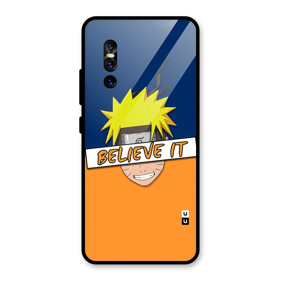 Naruto Believe It Glass Back Case for Vivo V15 Pro