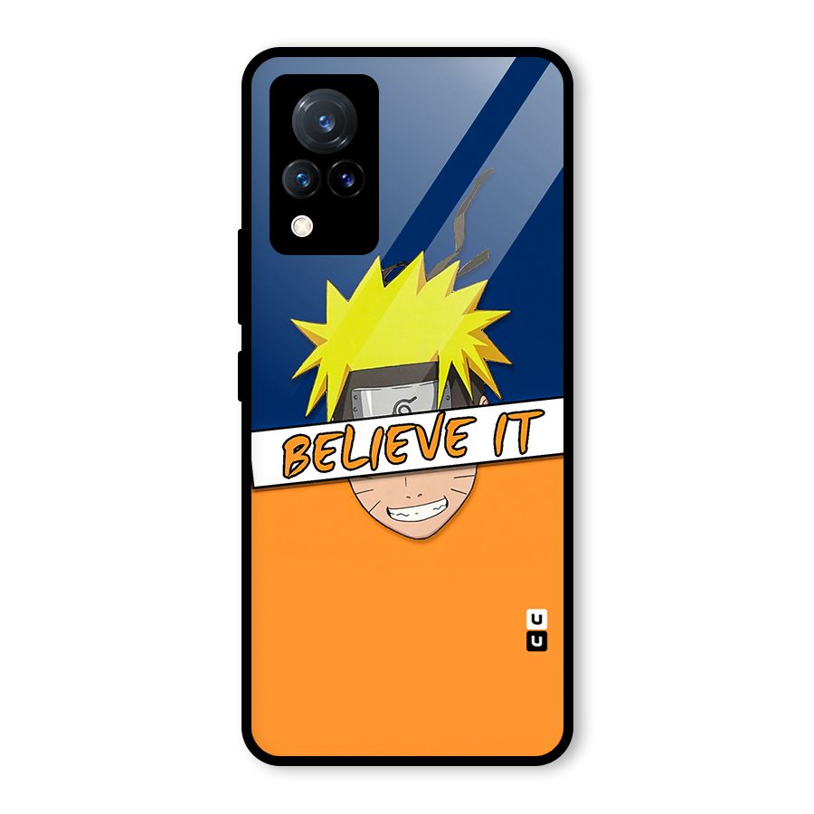 Naruto Believe It Glass Back Case for Vivo V21 5G