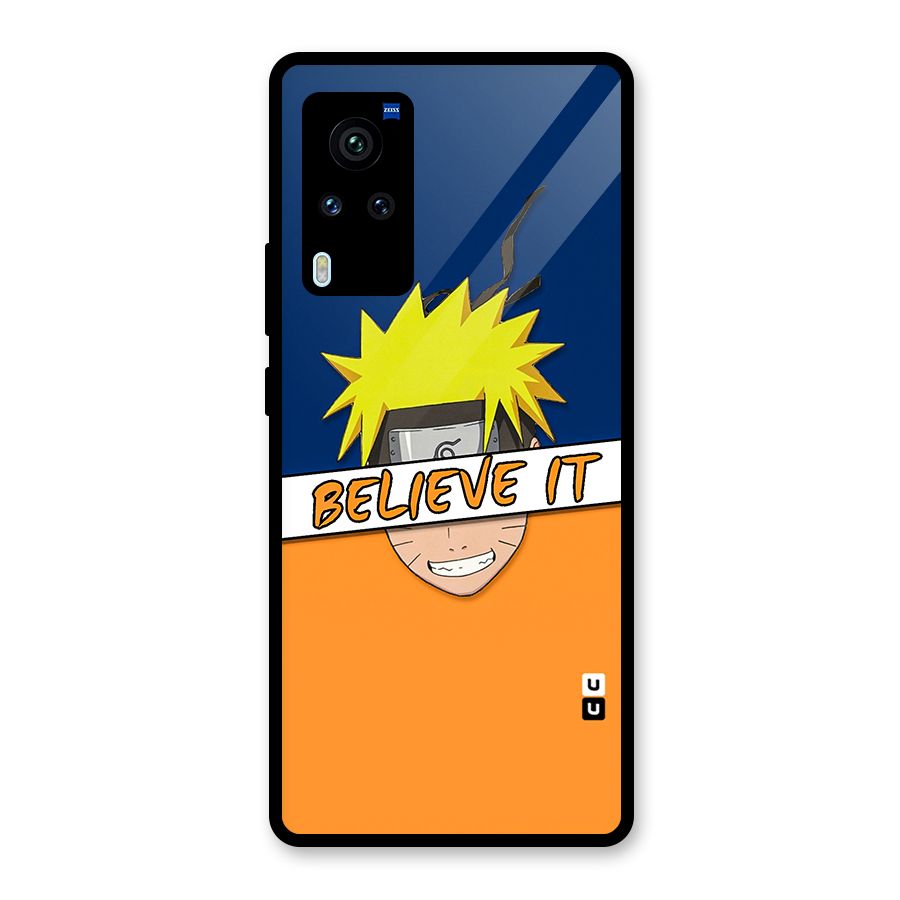 Naruto Believe It Glass Back Case for Vivo X60 Pro