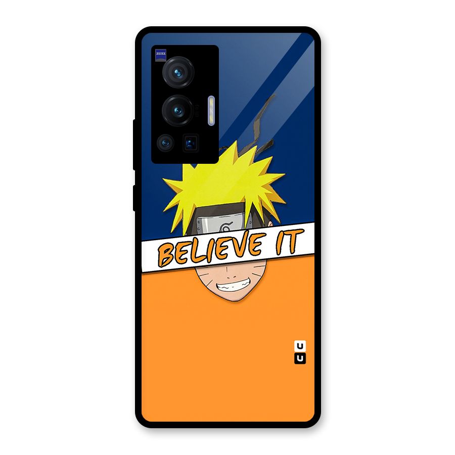 Naruto Believe It Glass Back Case for Vivo X70 Pro